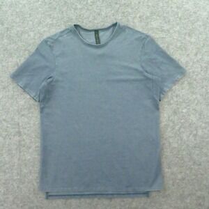 Lululemon Shirt Mens Small Blue Comission Tee Short Sleeve Crewneck Active Gym